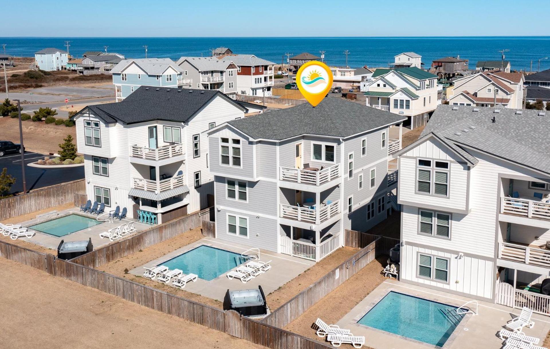 4058 Beach Haven 4 Min Walk To Beach Pool Kitty Hawk Eksteriør billede
